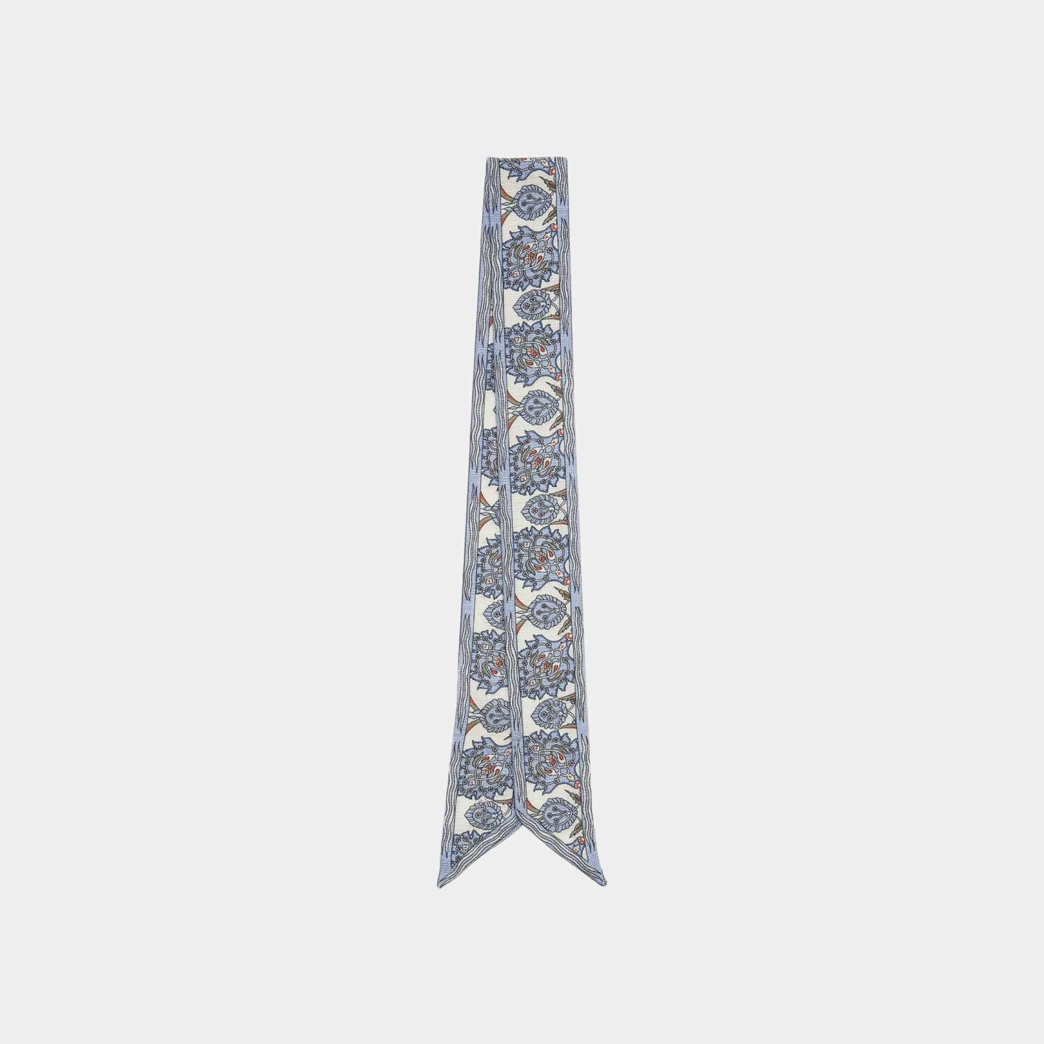 Flower Echoes Tie Band Silk