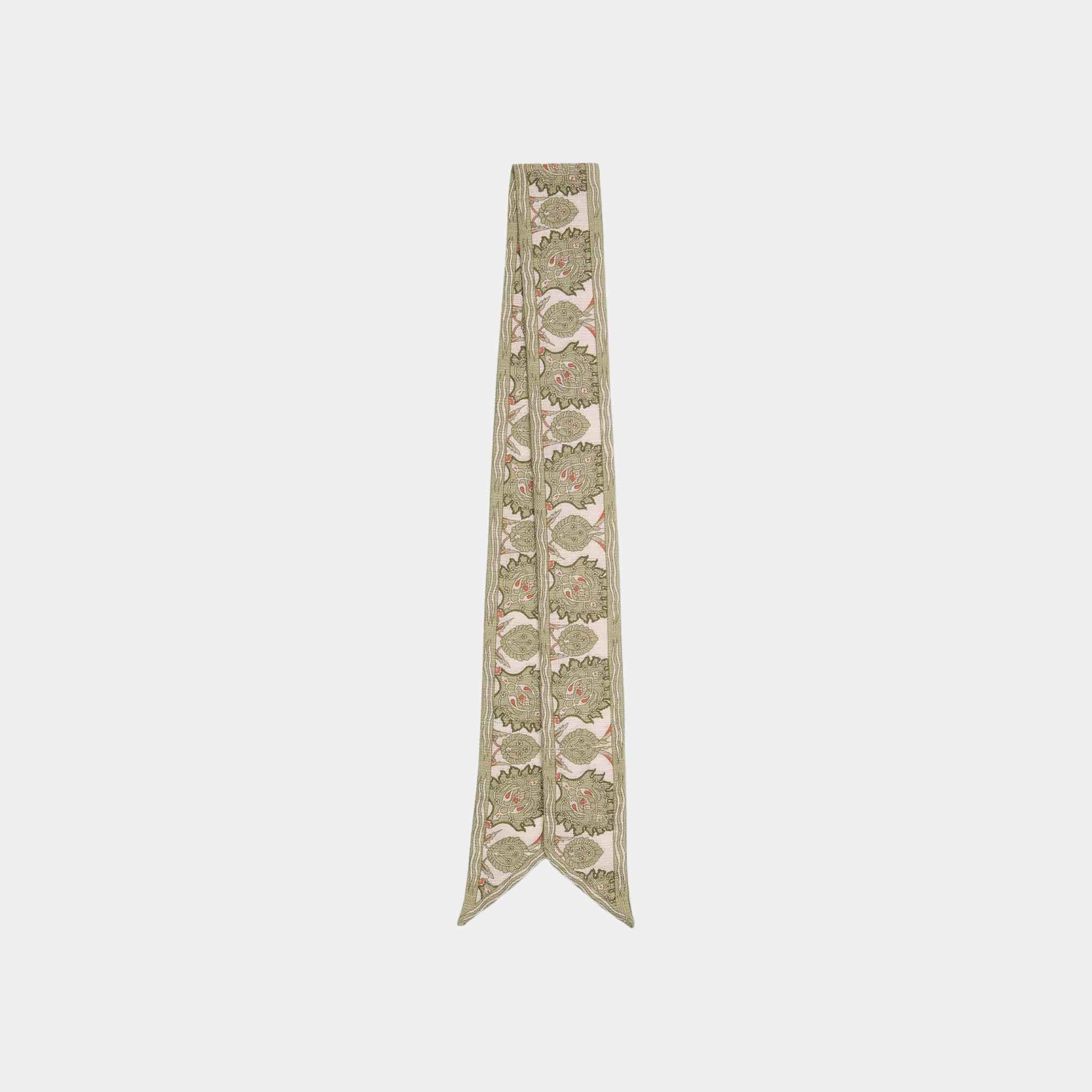 Flower Echoes Tie Band Silk