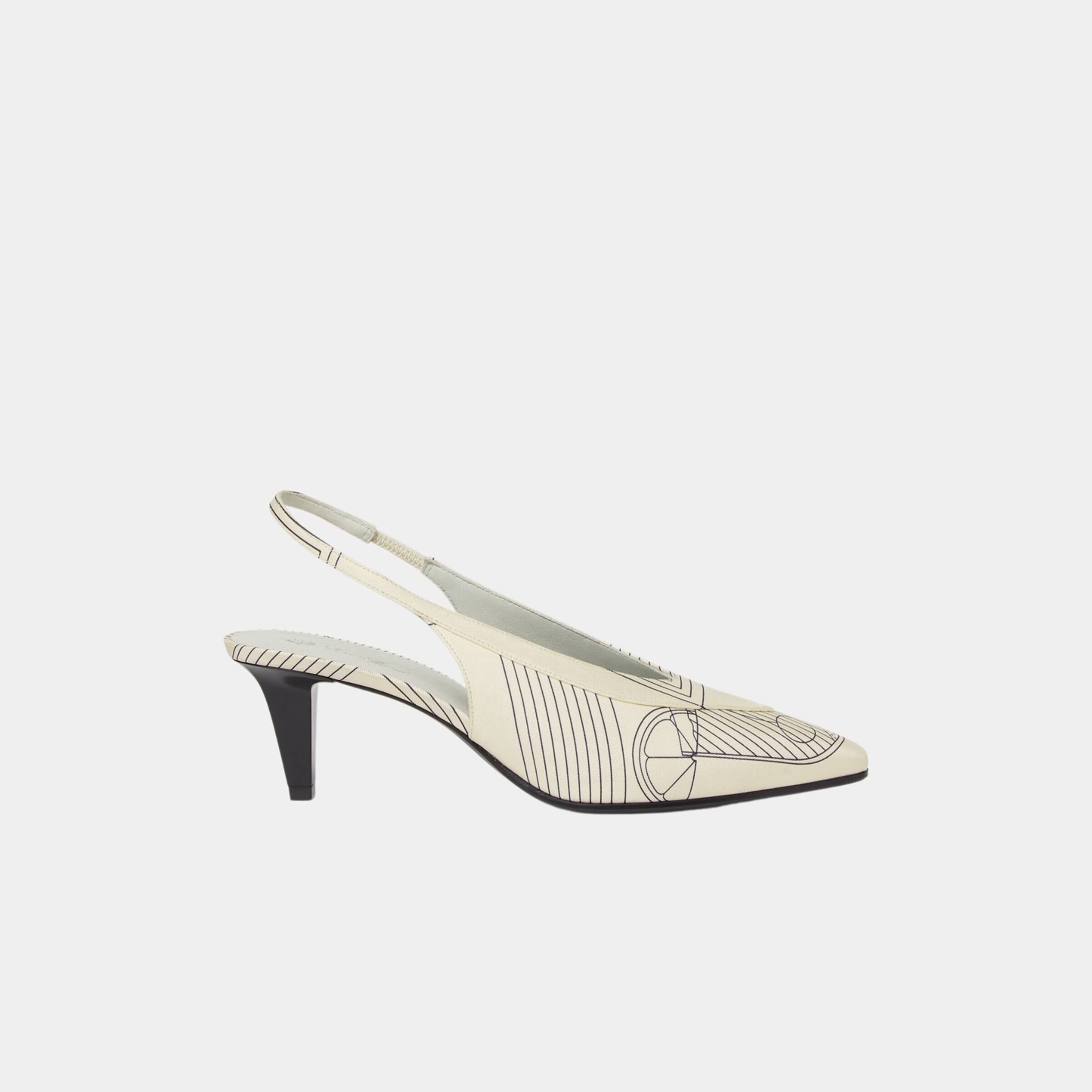 Rebecca Slingback With Silk Twill Upper