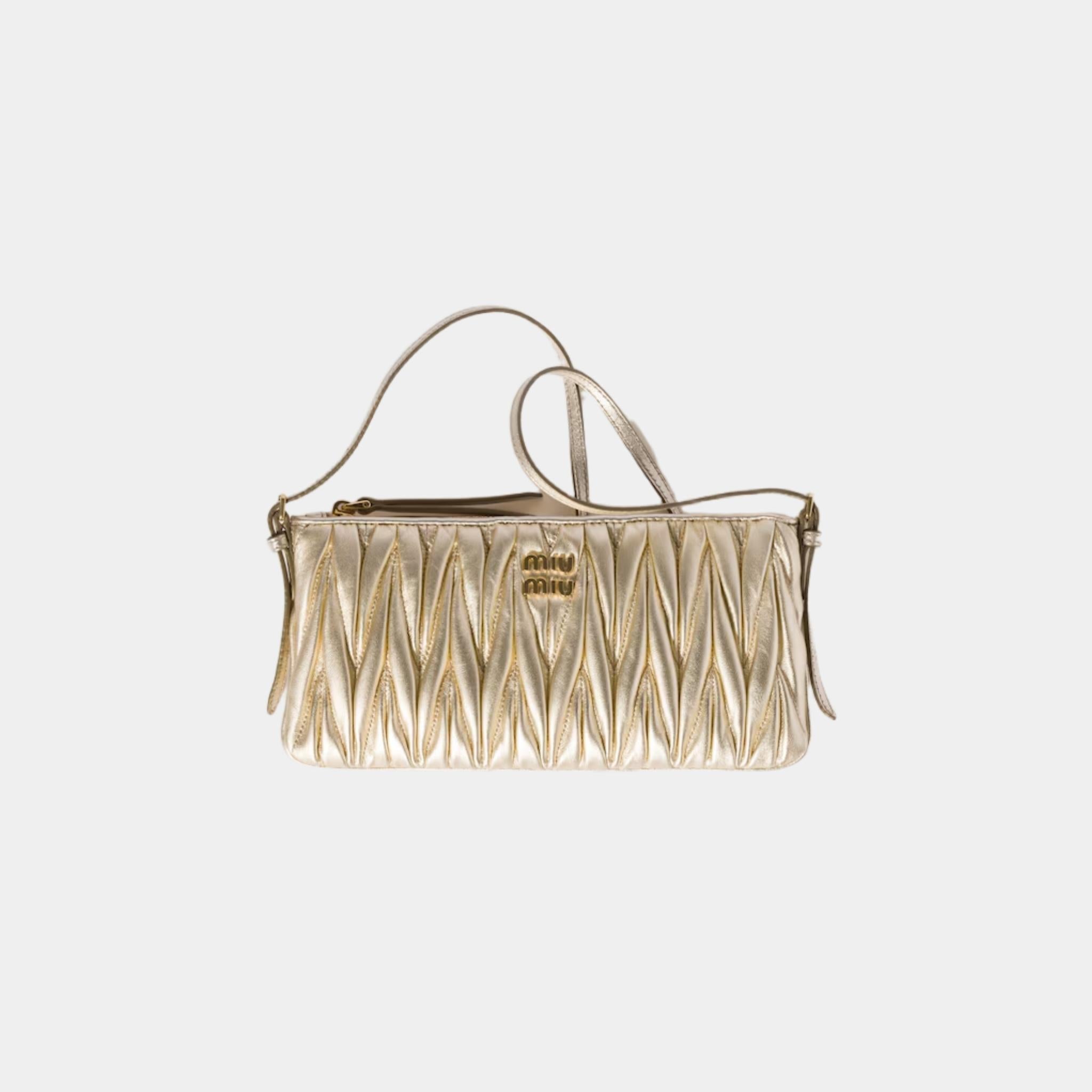 Matelasse Nappa Leather Mini Pouch