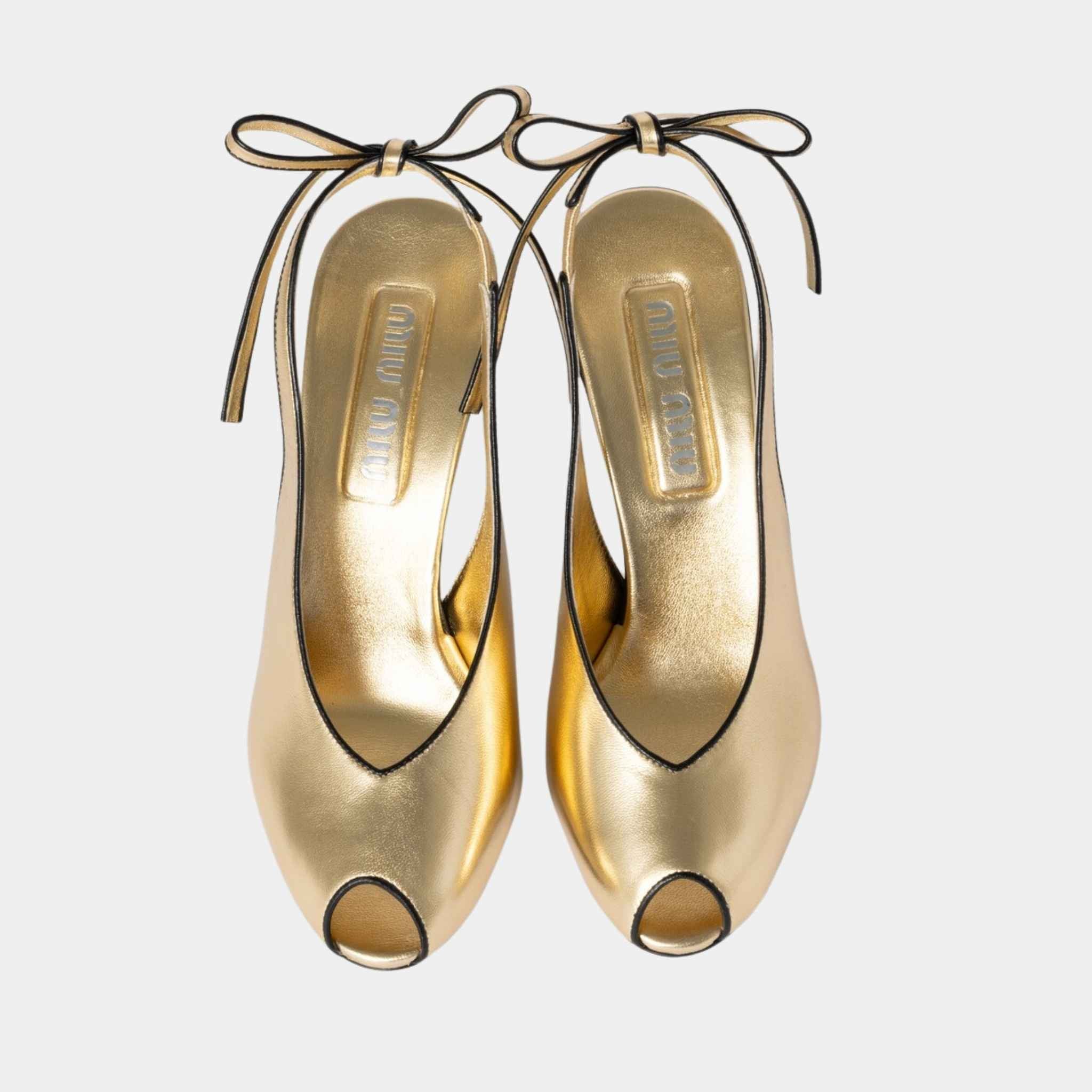 Mordoré Nappa Leather Slingbacks