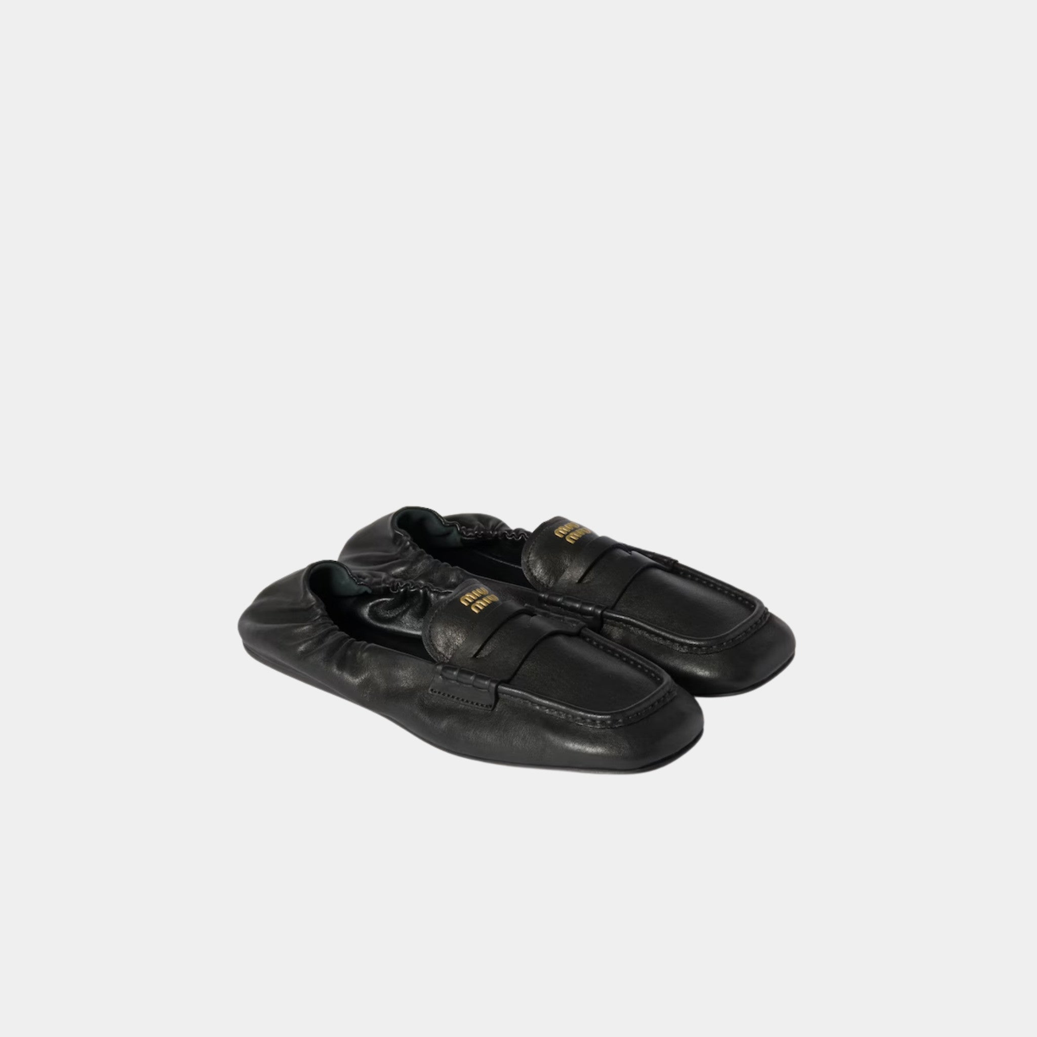 Ruches Nappa Leather Loafers