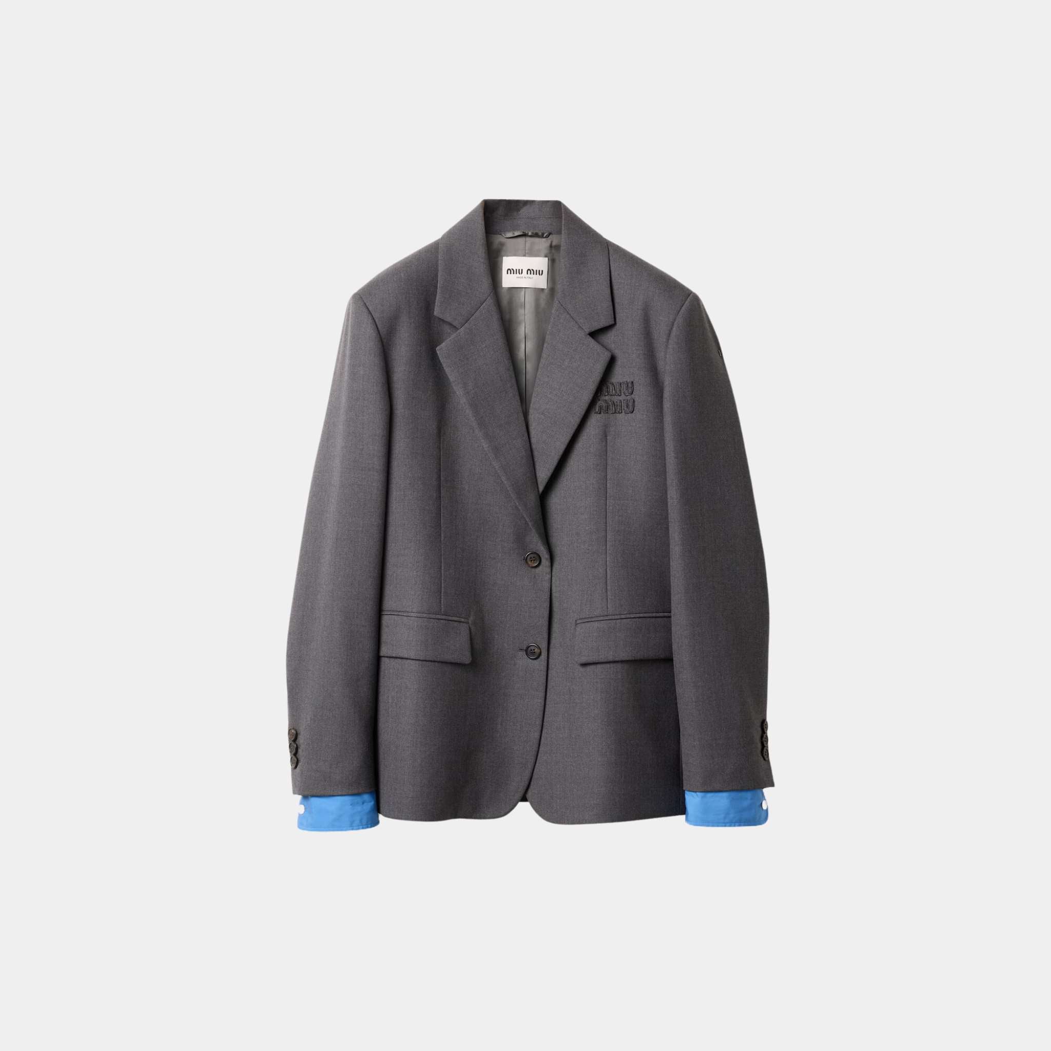 Single Breasted Gabardine Jacket