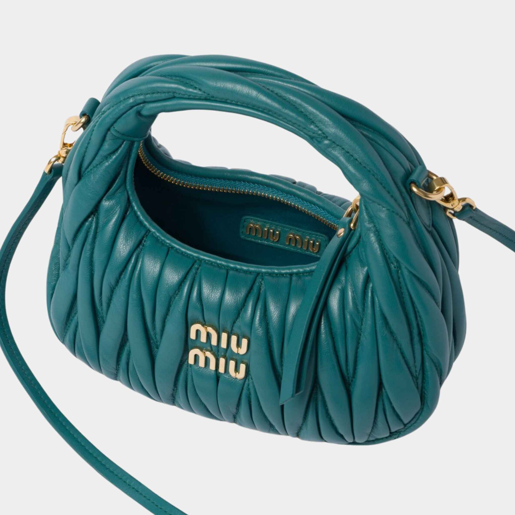 Wander Matelasse Nappa Leather Hobo Mini Bag