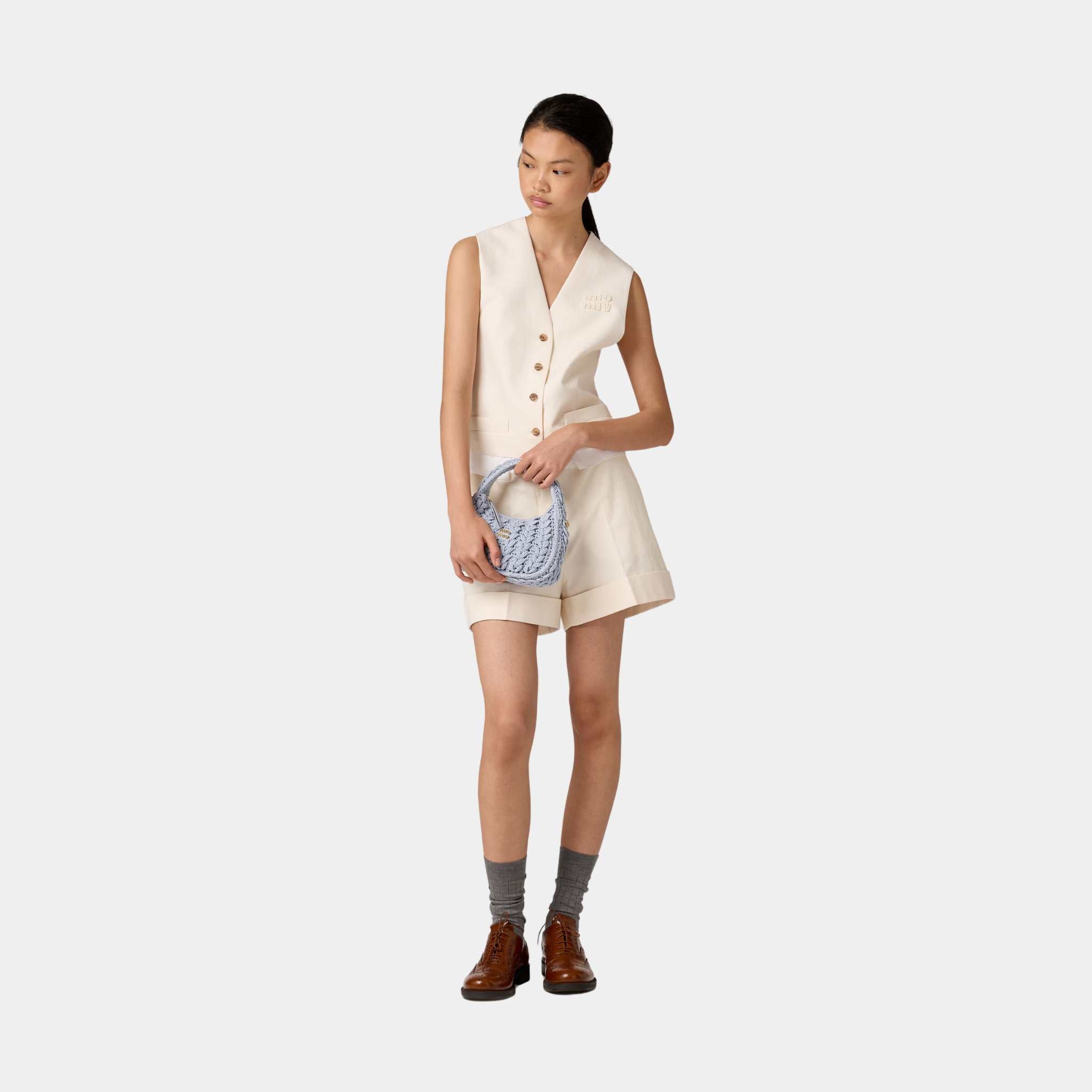 Wander Woven Cotton Hobo Bag