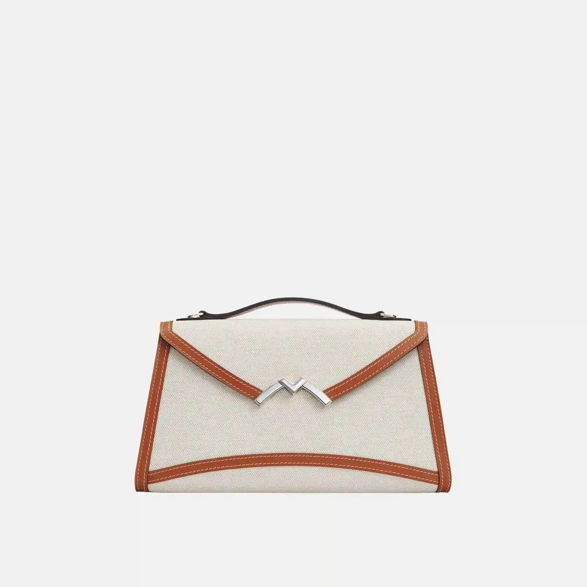 Gabrielle Clutch in Canvas and Leather