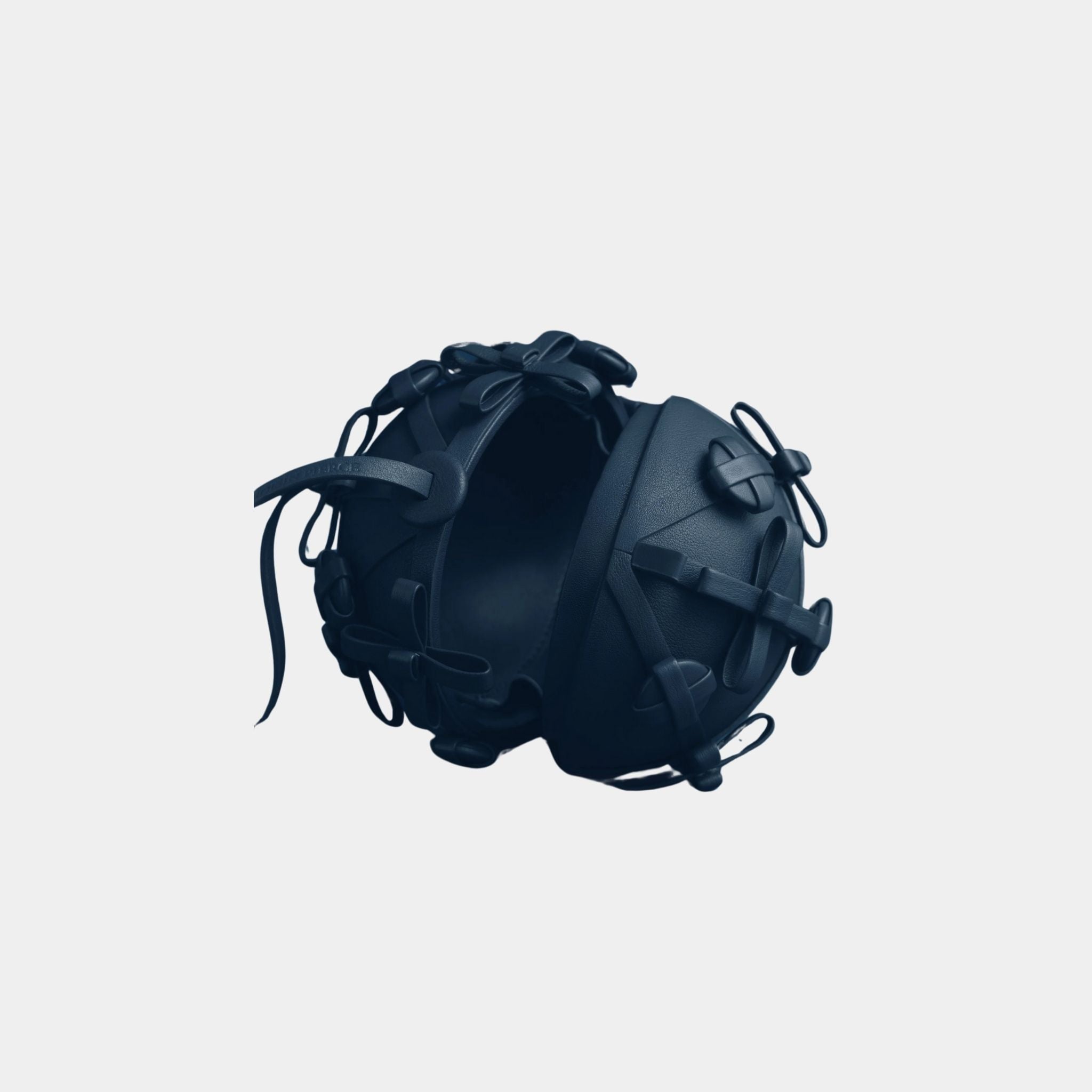 Button Bow Sphere Handbag