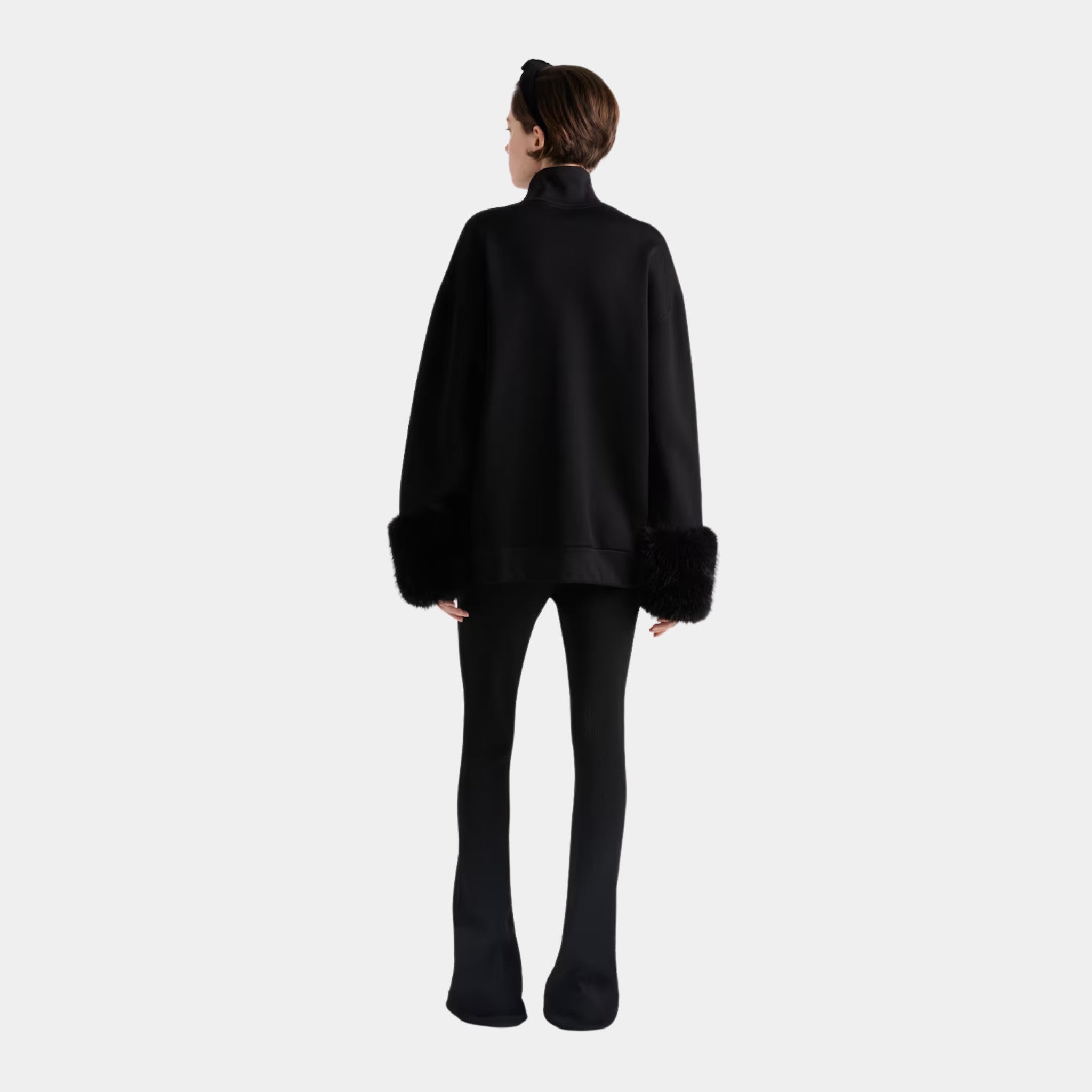 Double Fleece High-neck Blouson