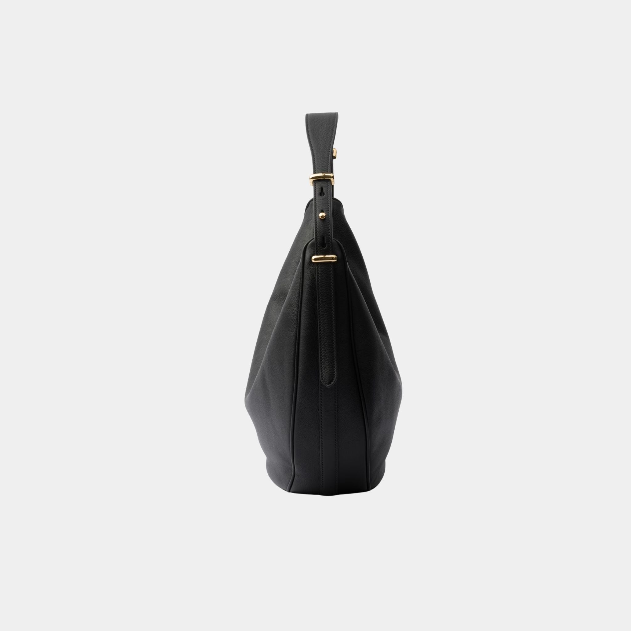 Large Calfskin Leather Shoulder Bag