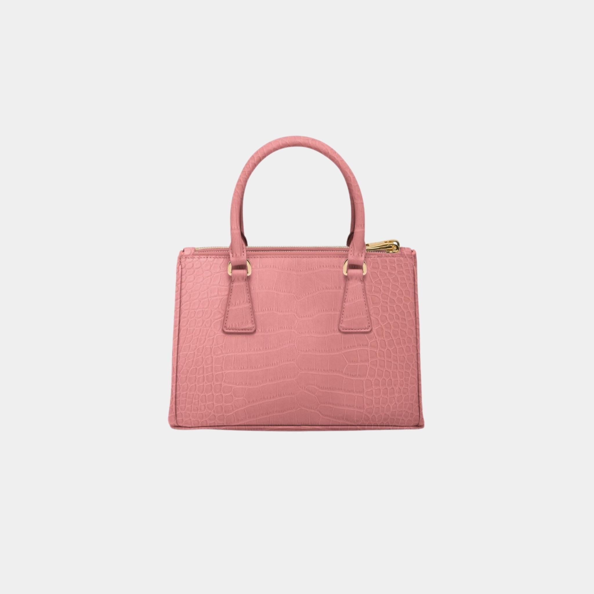 Small Galleria Crocodile Leather Bag