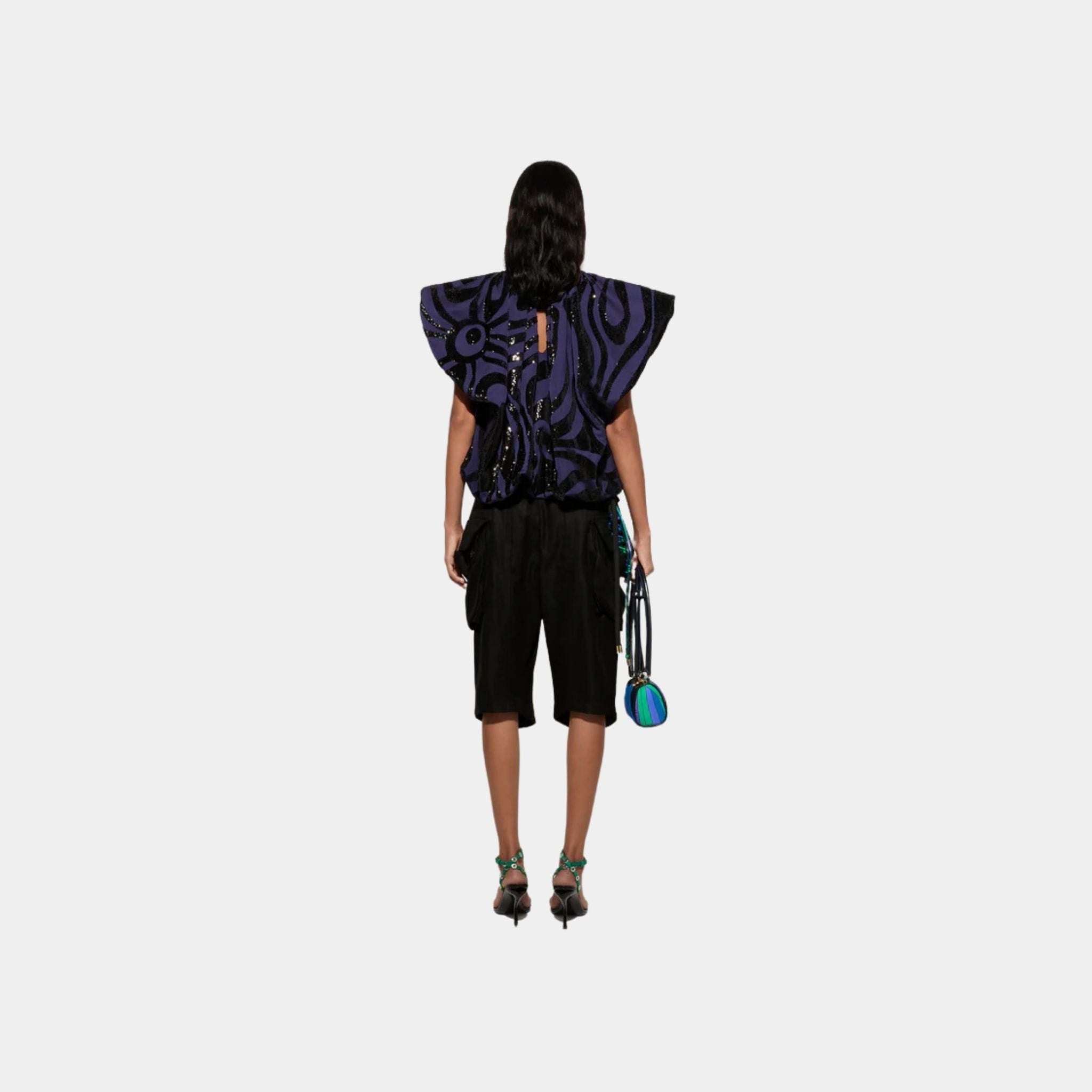 Cargo Knee-Length Viscose Pants