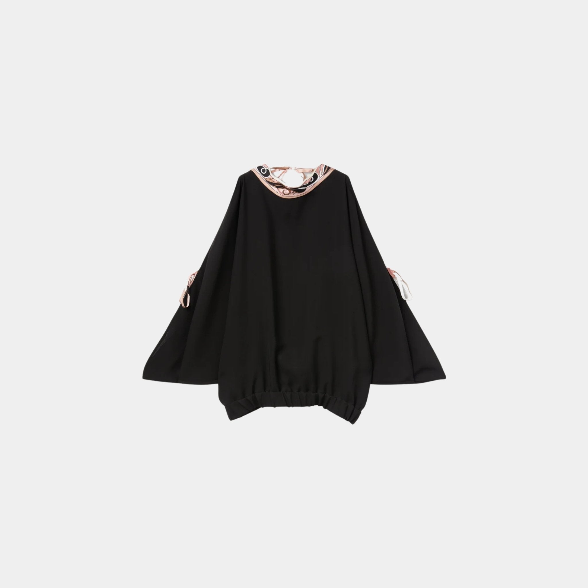 Open-Shoulder Blouse With Printed Details