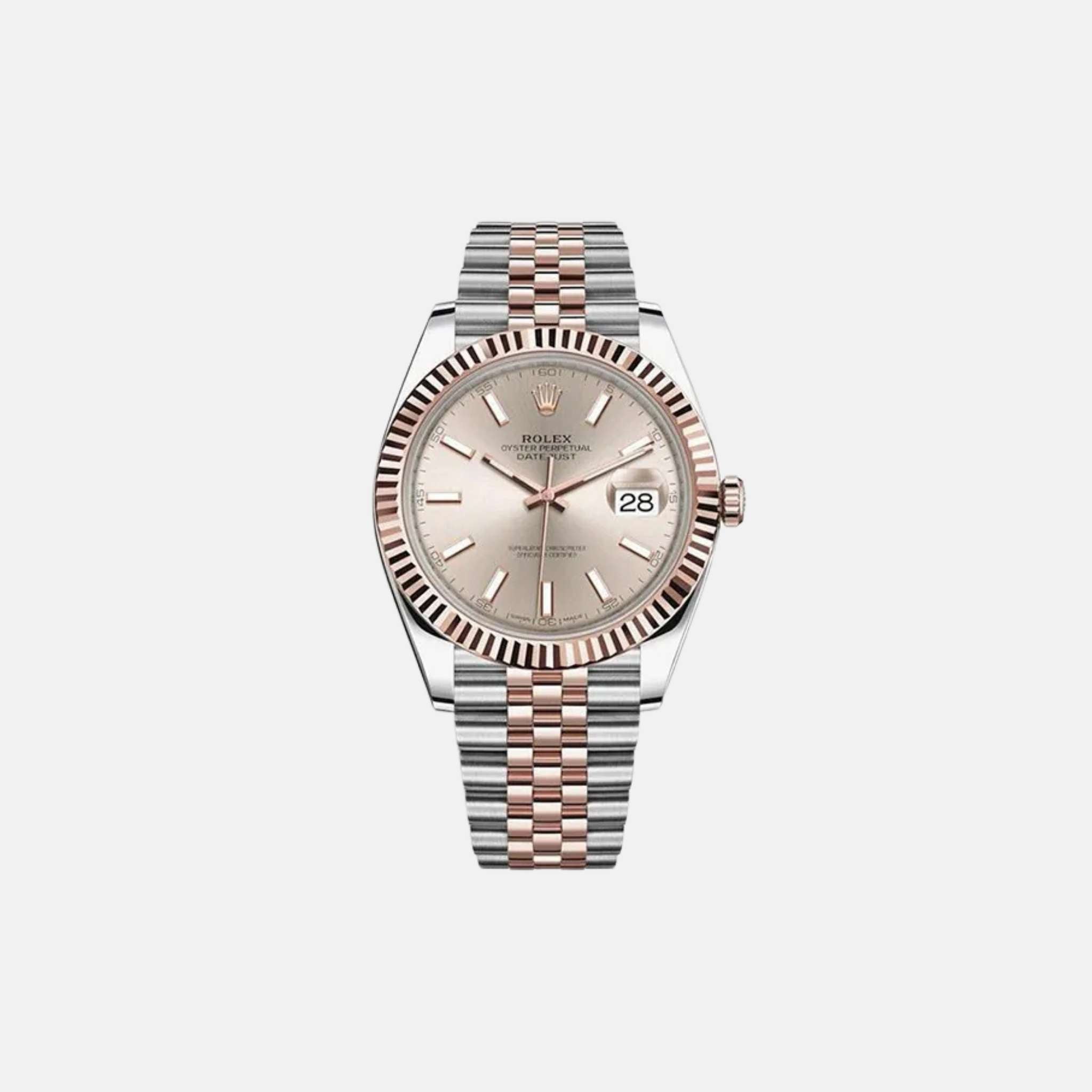 Datejust 126331 SUIJ Sundust Dial Fluted Bezel Rose Gold Steel