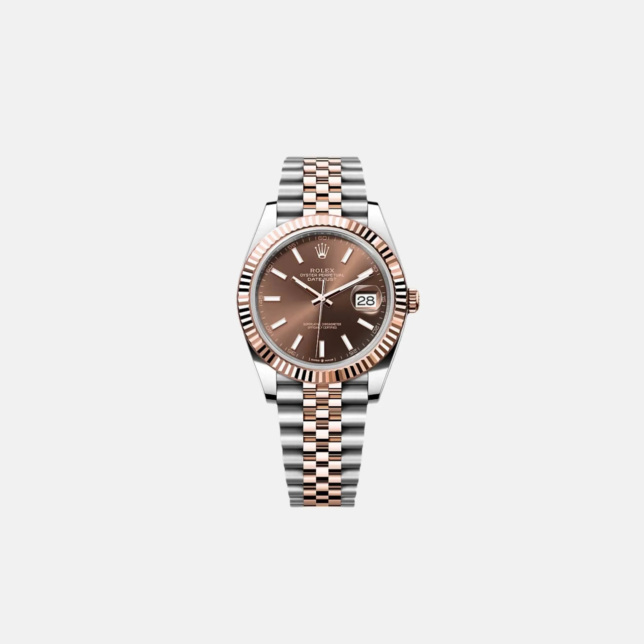 Datejust 41 126331 CHOIJ Chocolate Index Dial Everose Jubilee