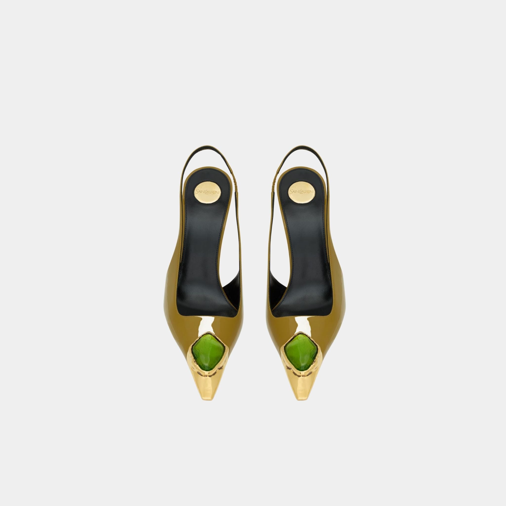 Loulou Patent Leather Slingbacks