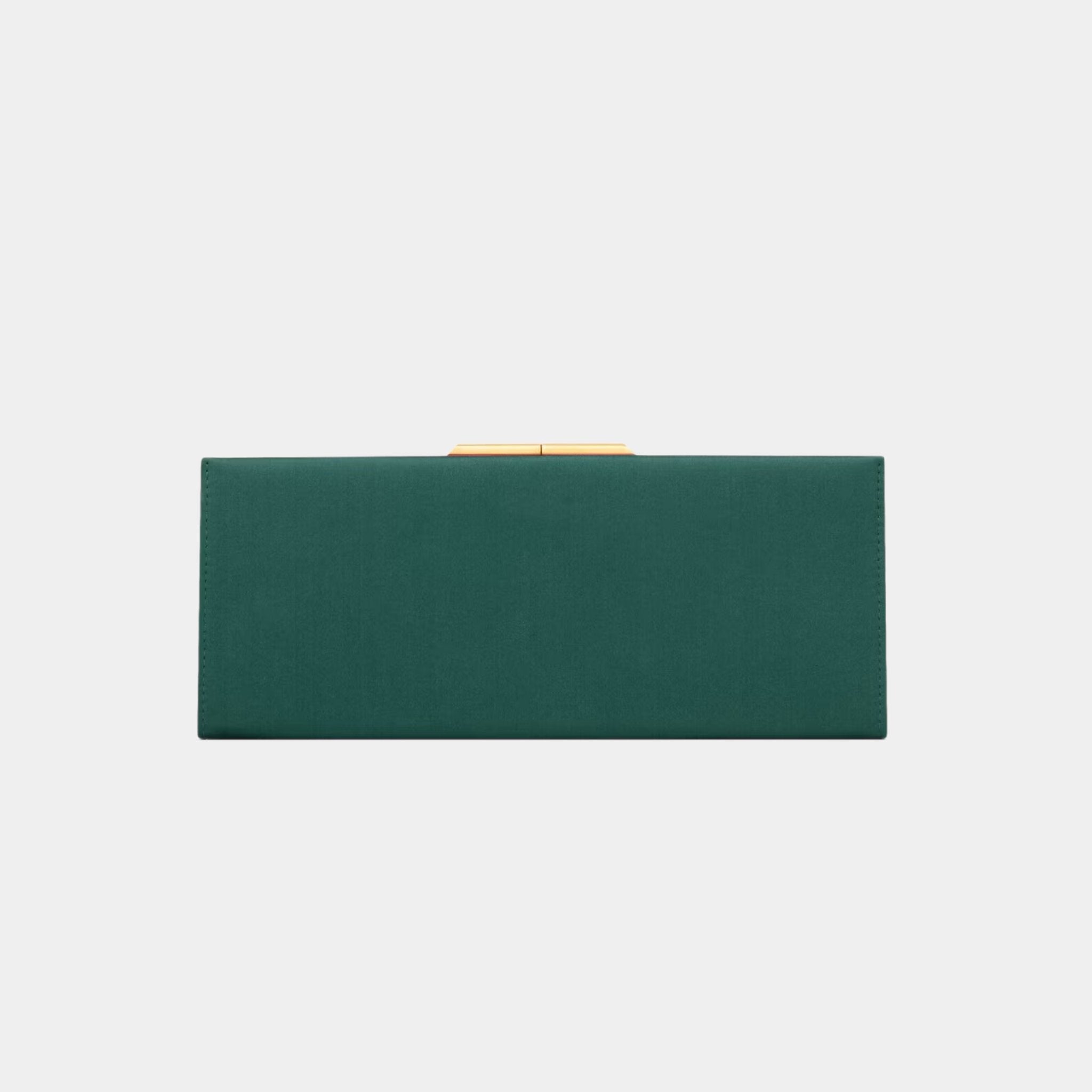 Midnight Small Clutch Satin with Kiss-Lock