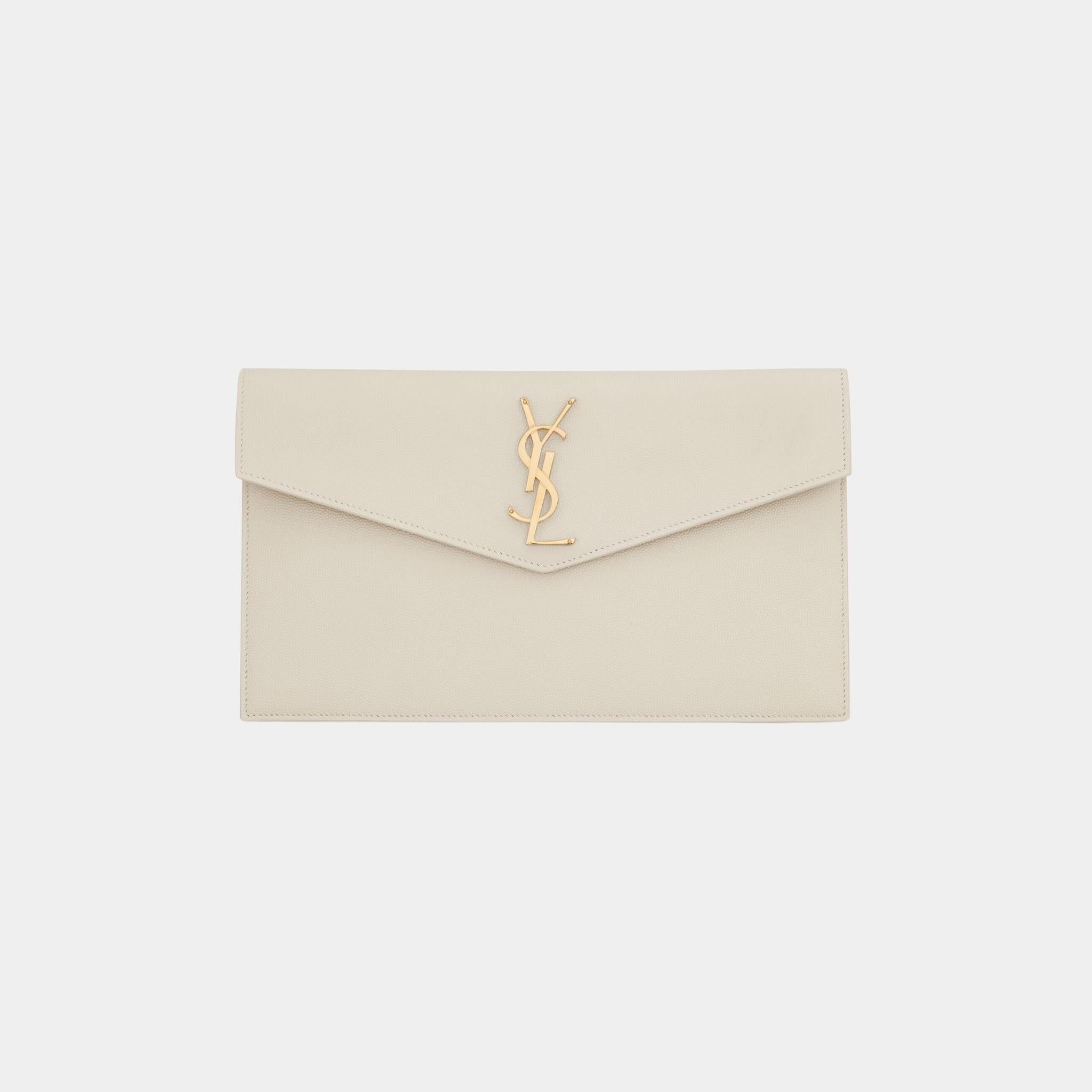 Uptown Pouch In Grain De Poudre Leather