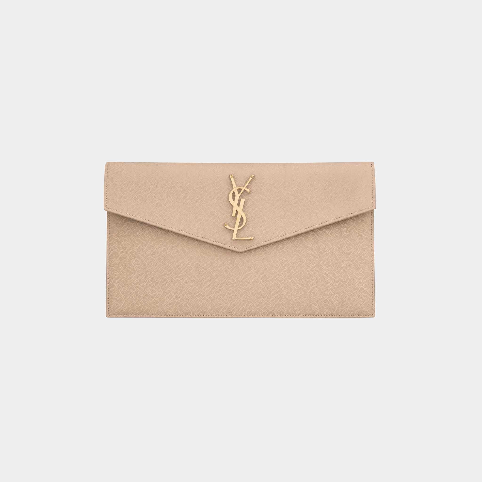 Uptown Pouch In Grain De Poudre Leather