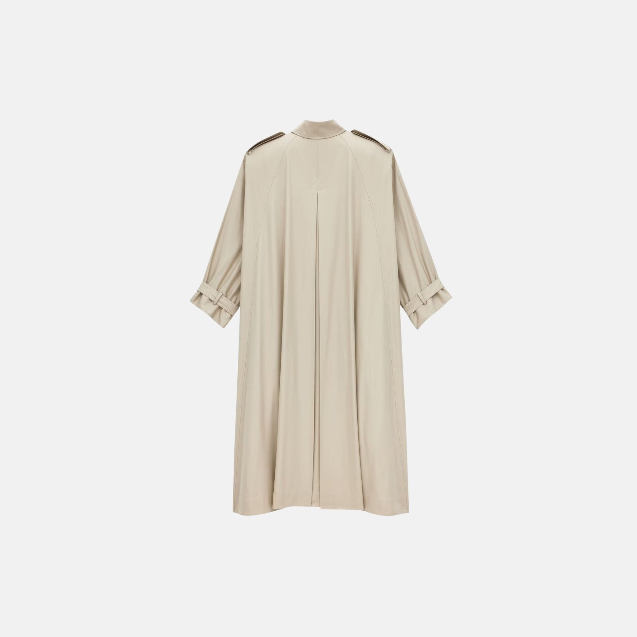 Cape Trench Coat In Cotton Twill