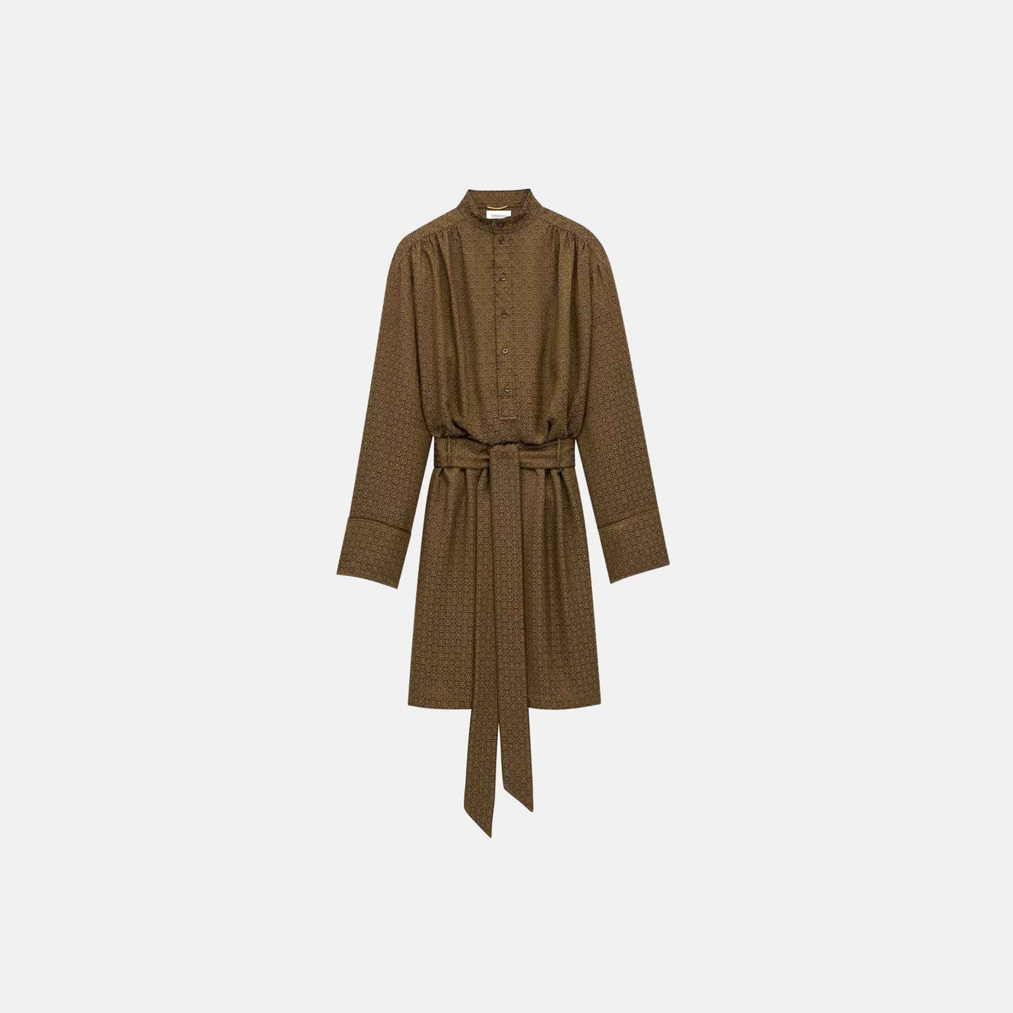 Dress In Medallion Jacquard