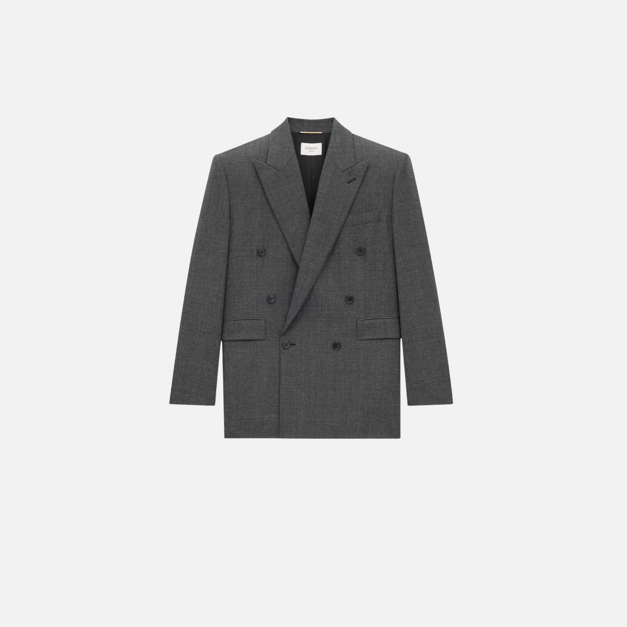 Jacket In Wool Chine