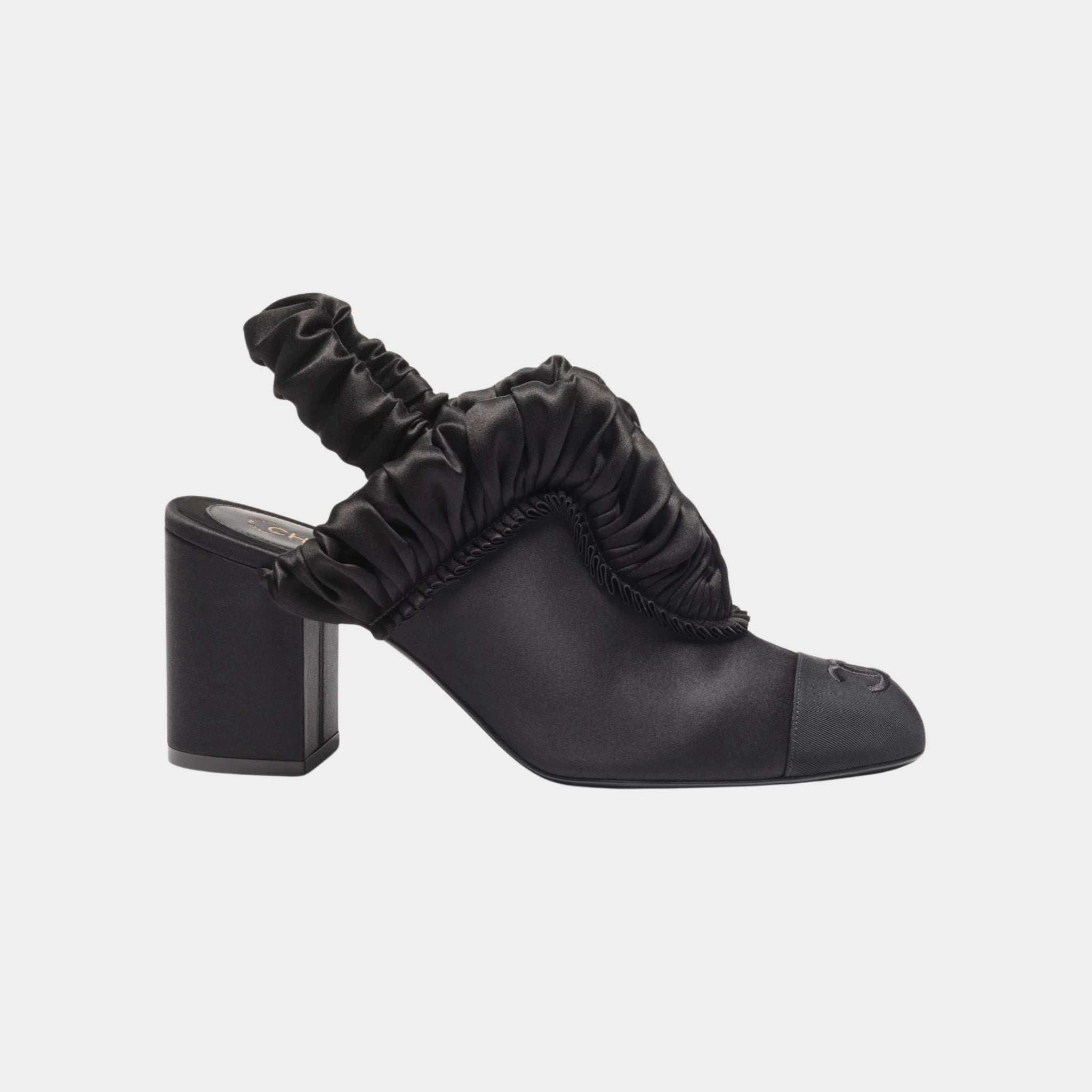 Slingbacks Silk Satin &amp; Grosgrain