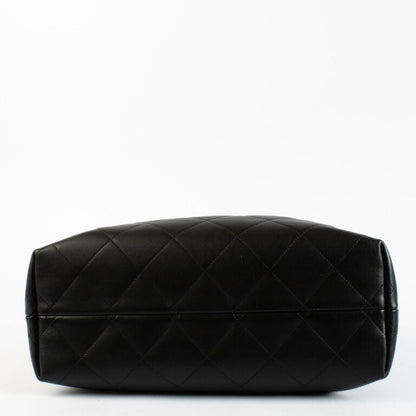 Chanel Black Leather Shopping Bag