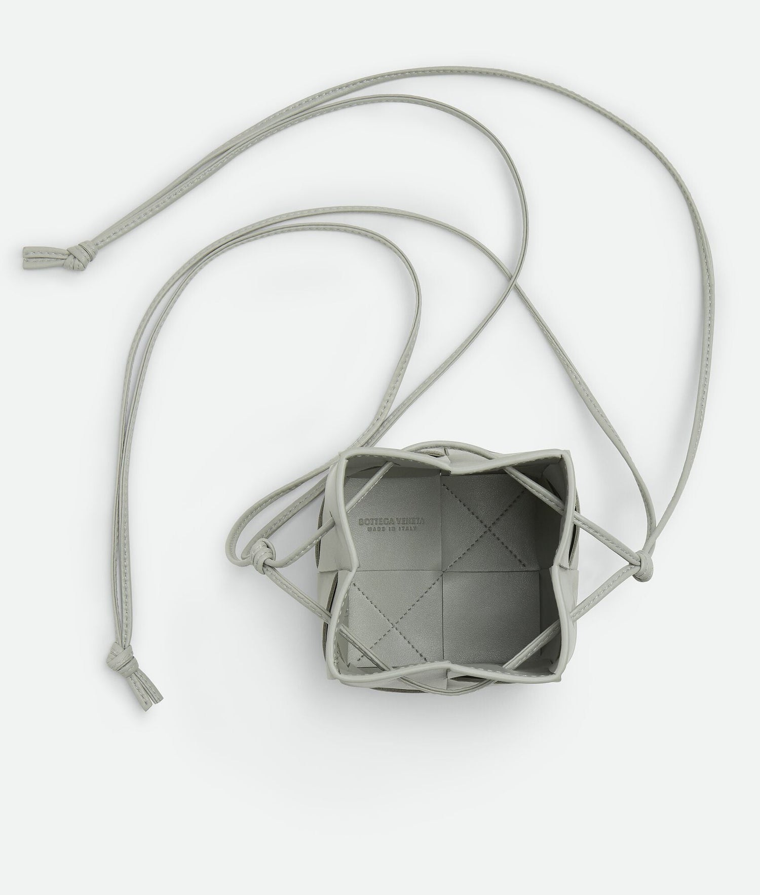 Mini Cassette Bucket Bag “Agate grey”