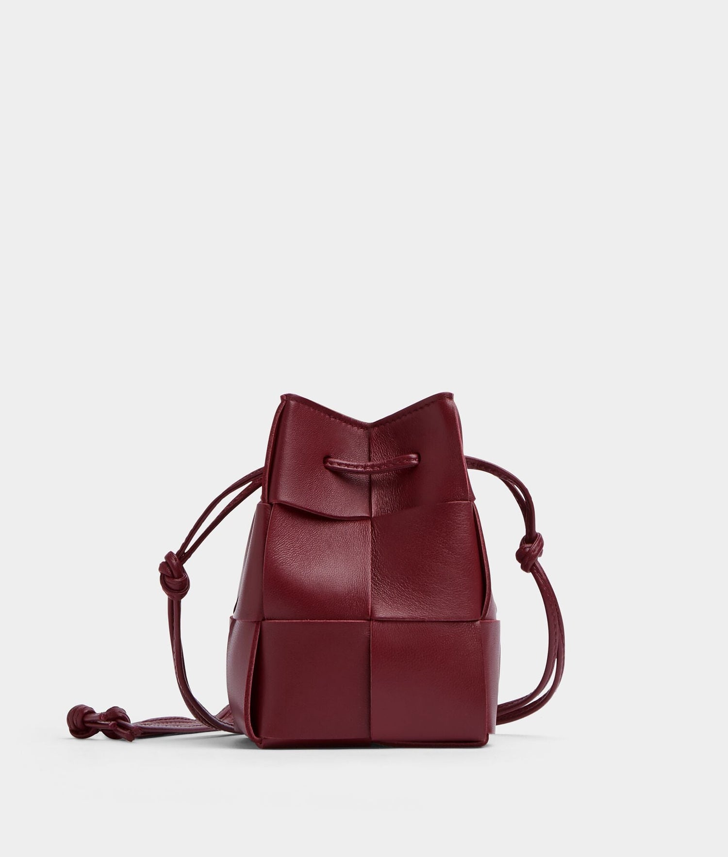 Mini Cassette Bucket Bag “Bordeaux”