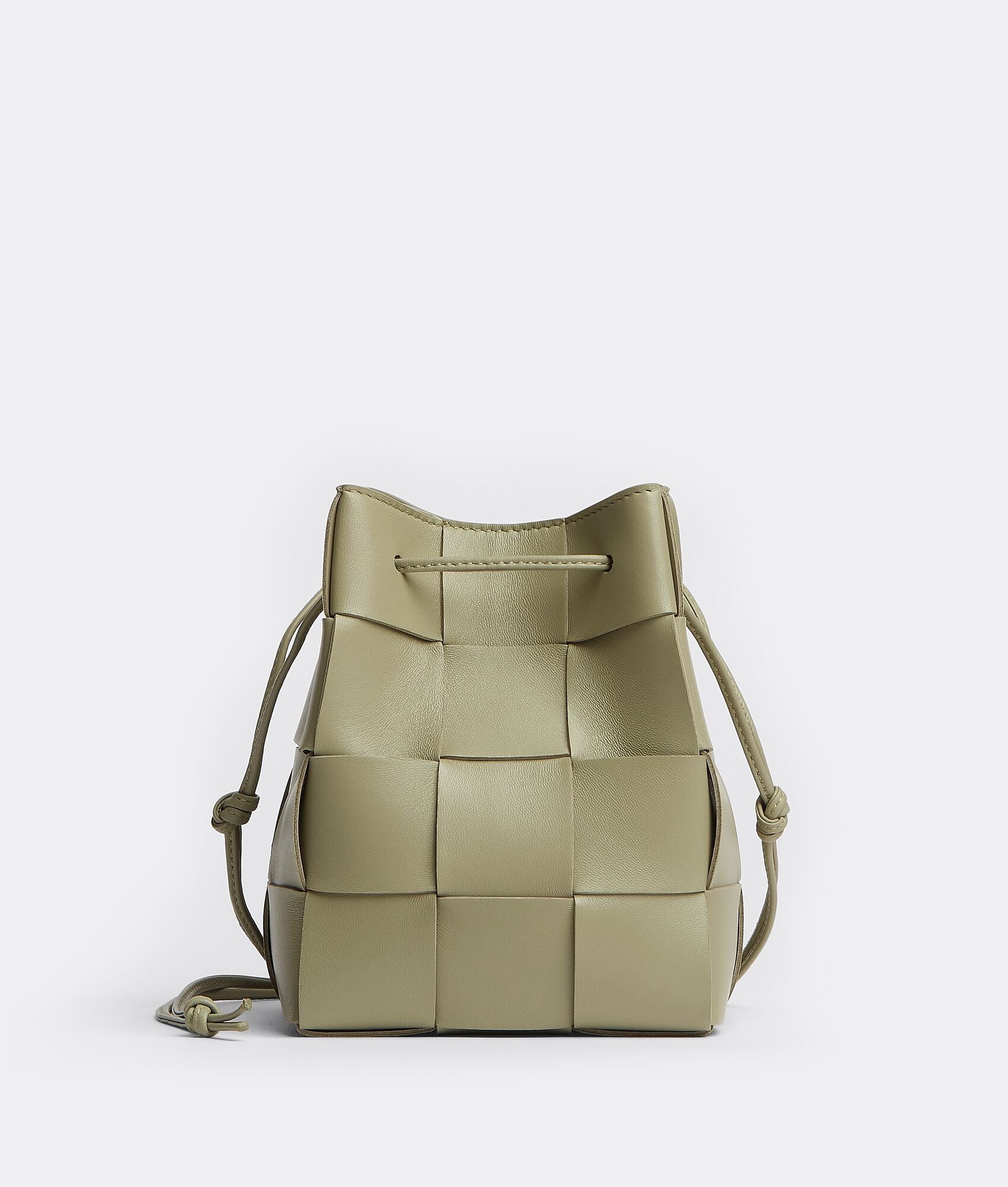 Small Cassette Cross-Body Bucket  “Travertine”