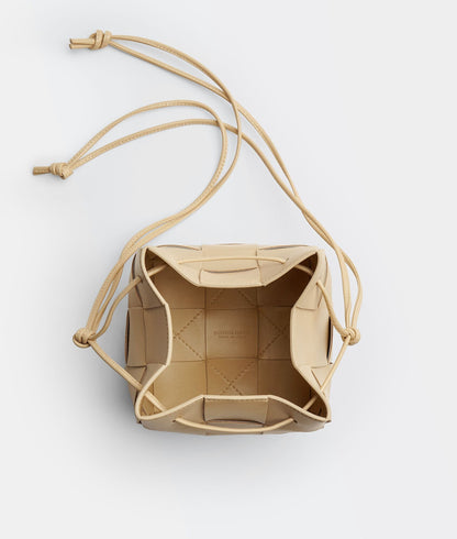 Small Cassette Cross-Body Bucket  “Porridge”