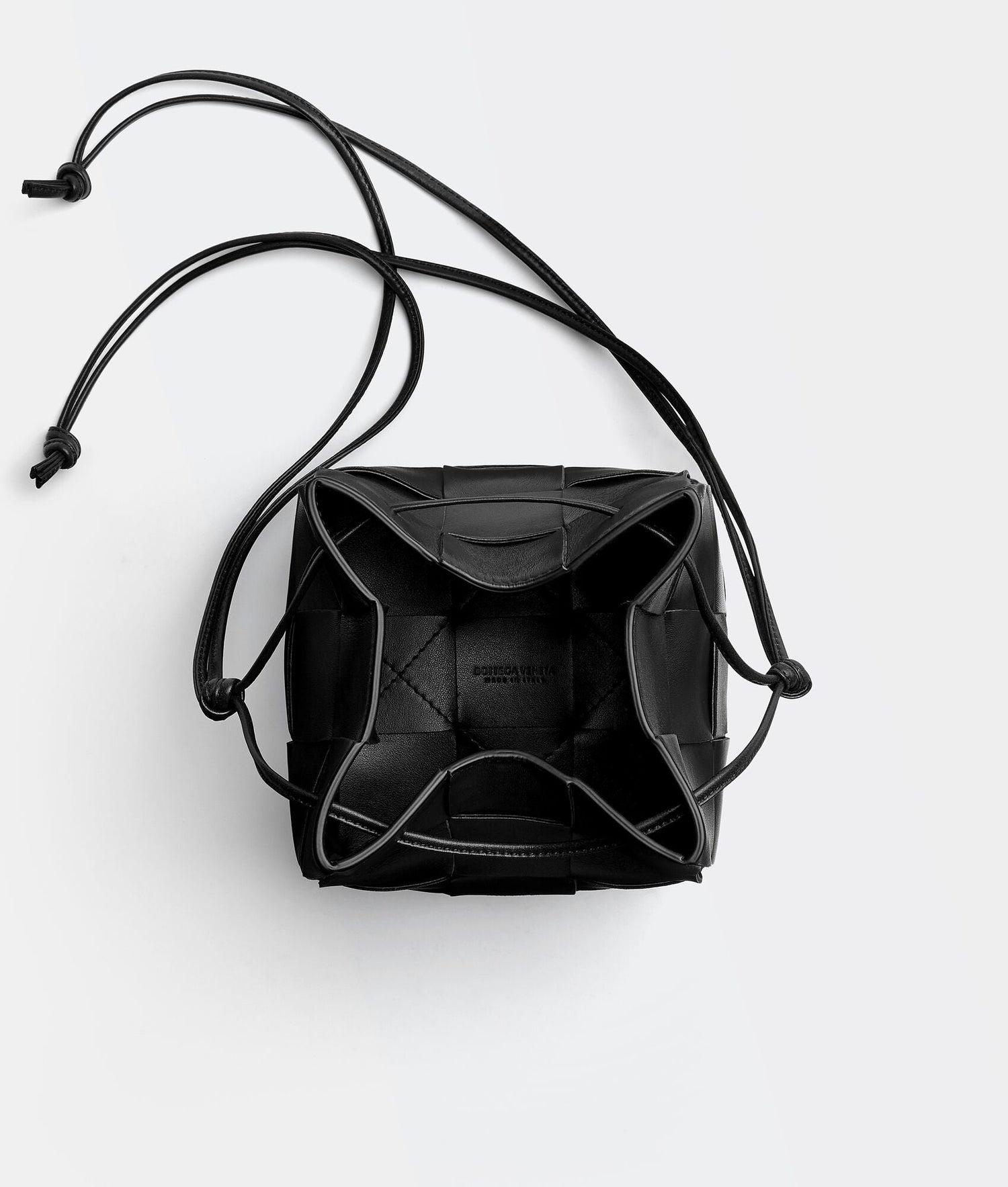 Small Cassette Cross-Body Bucket  “Black”