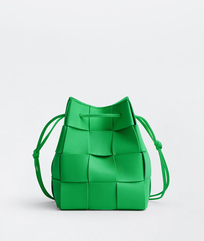 Small Cassette Cross-Body Bucket  “Parakeet”