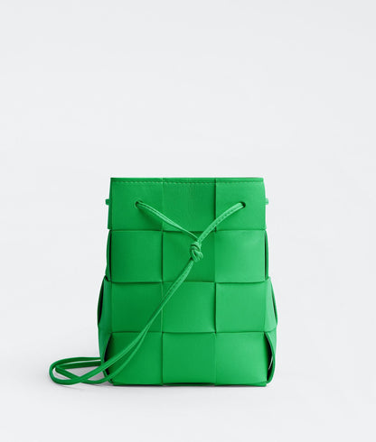 Small Cassette Cross-Body Bucket  “Parakeet”