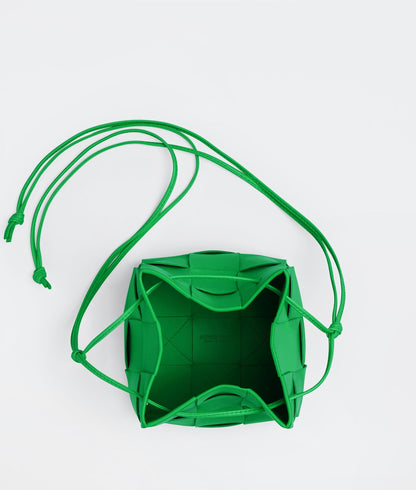 Small Cassette Cross-Body Bucket  “Parakeet”
