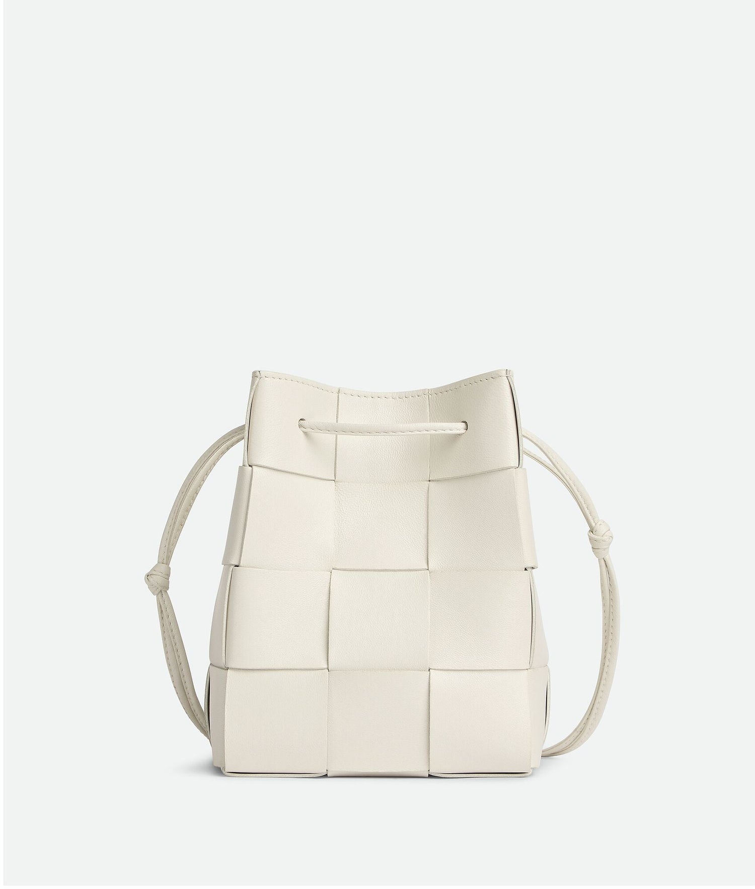 Small Cassette Cross-Body Bucket  “White”