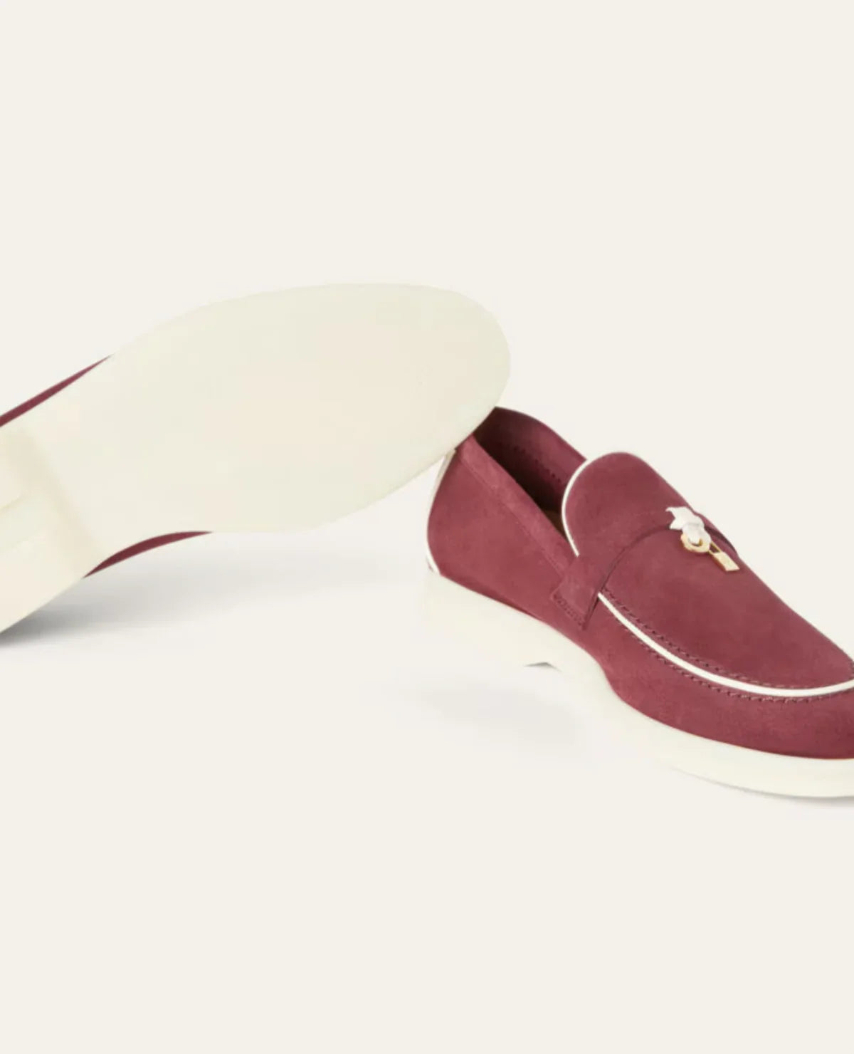 Summer Charms Walk Loafers In Suede Goatskin