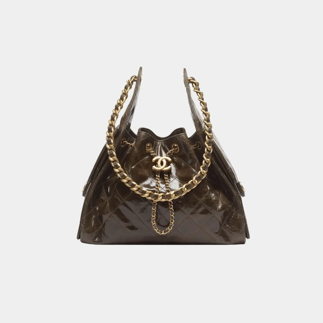 Chanel 25 Small Handbag Calfskin &amp; Gold Tone Metal