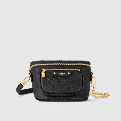 Mini Bumbag Handbag Supple Grained Cowhide Leather