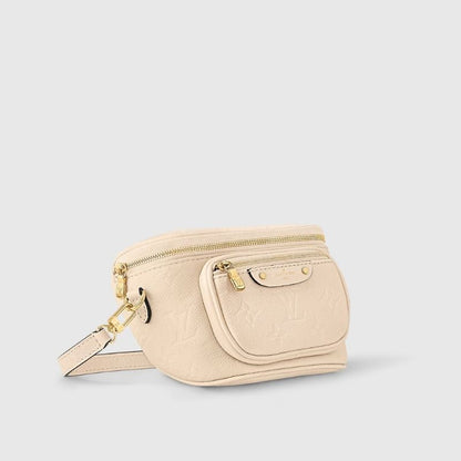 Mini Bumbag Handbag Supple Grained Cowhide Leather