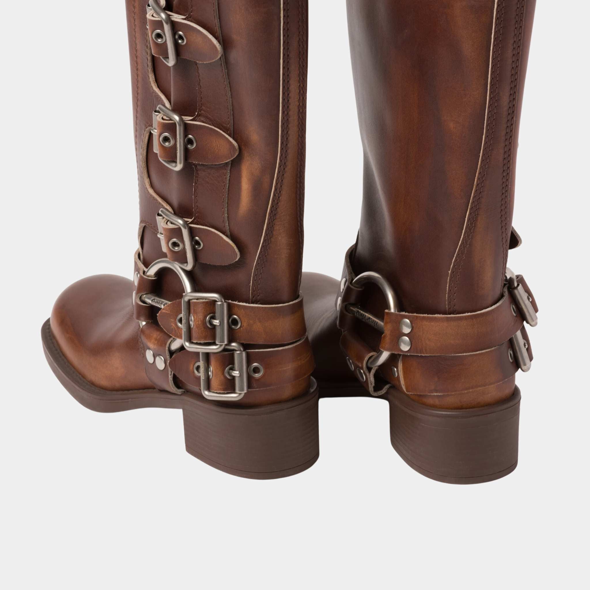 Leather Boots Logo Engraved Harness Ring