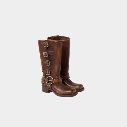 Leather Boots Logo Engraved Harness Ring