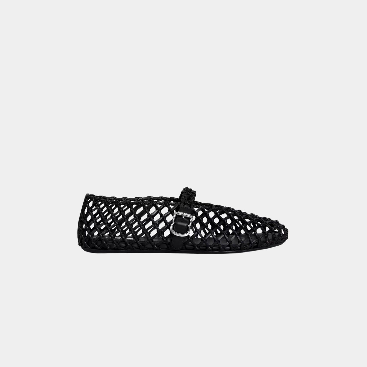 Ballet Flats In Braided Calfskin