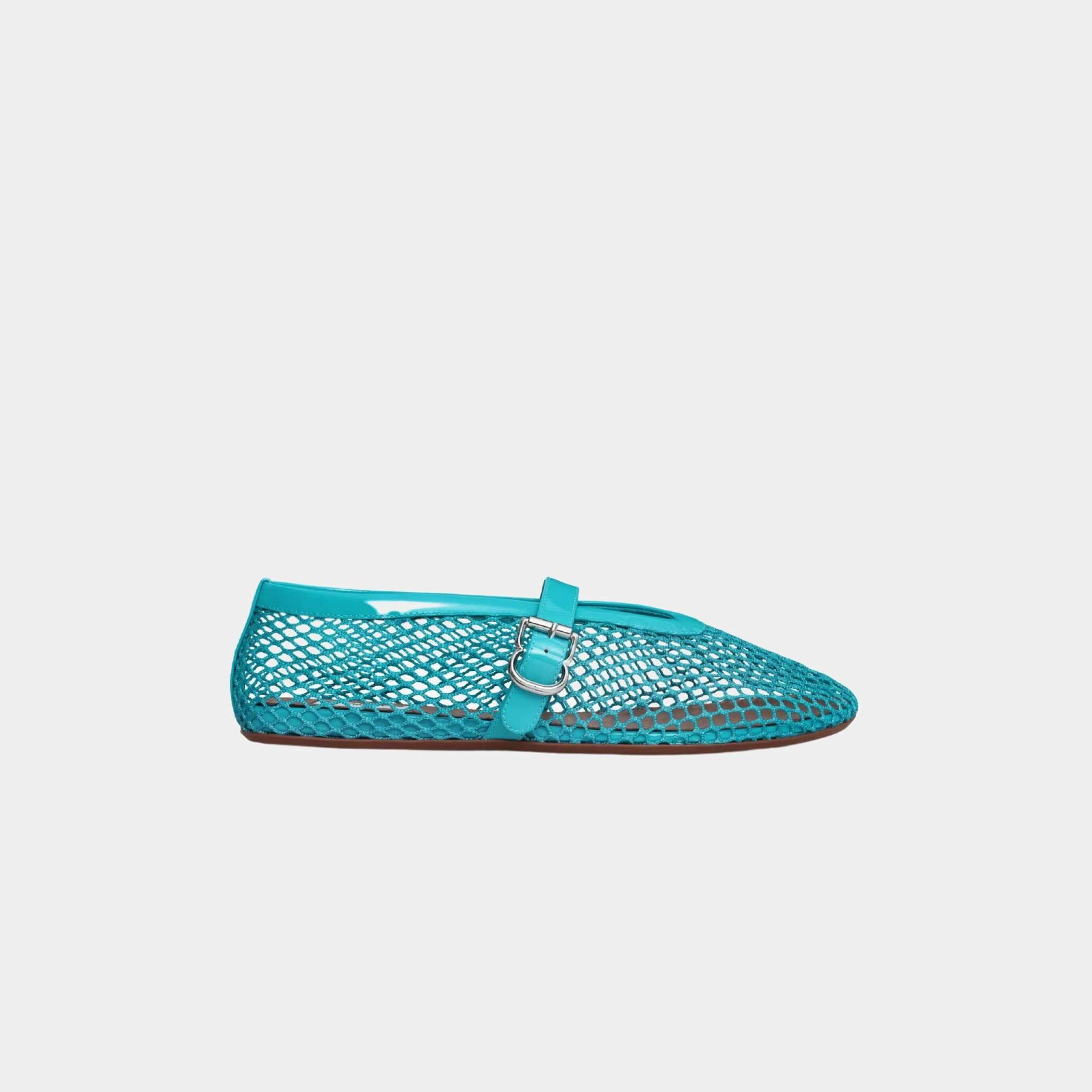 Ballet Flats In Classic Fishnet