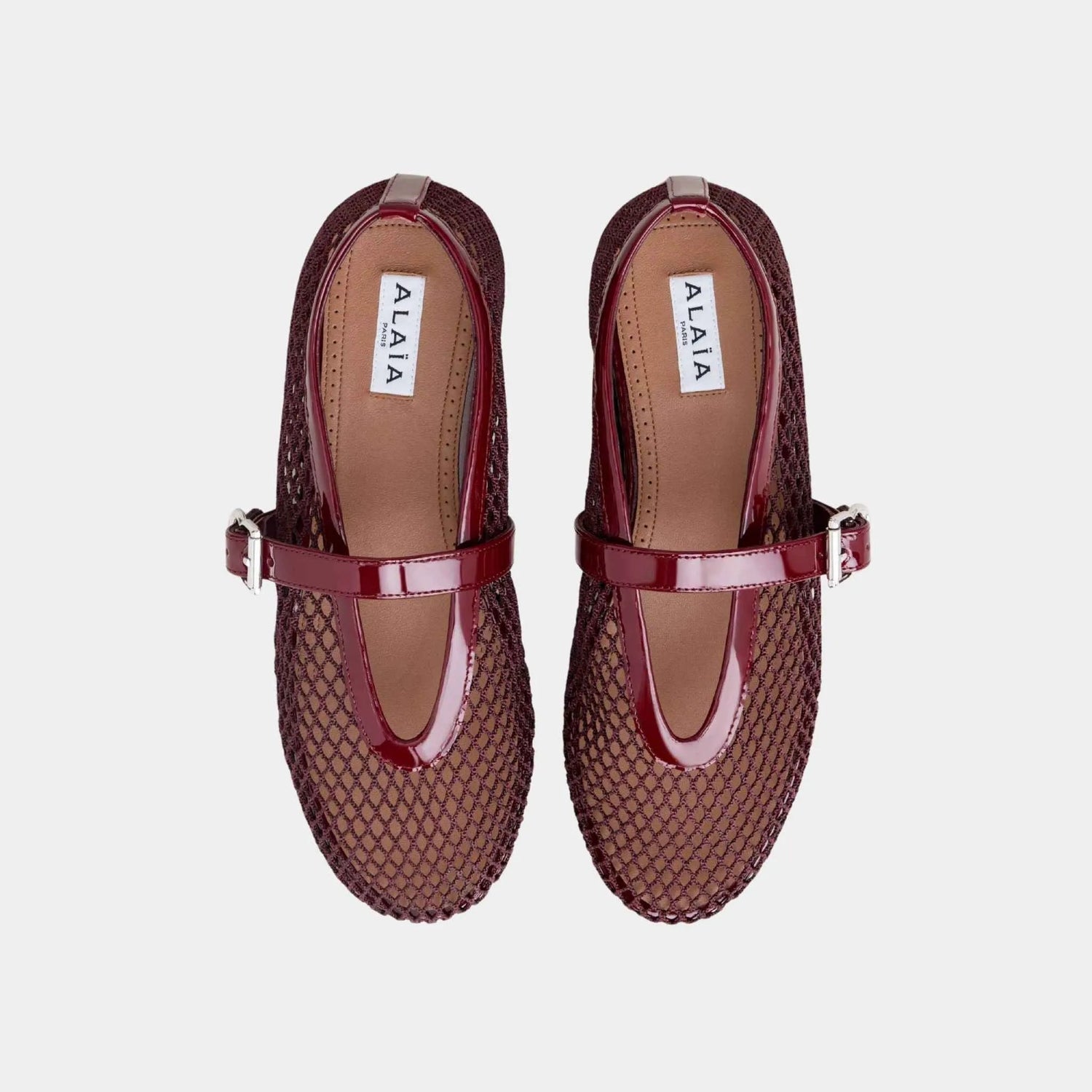 Ballet Flats In Classic Fishnet