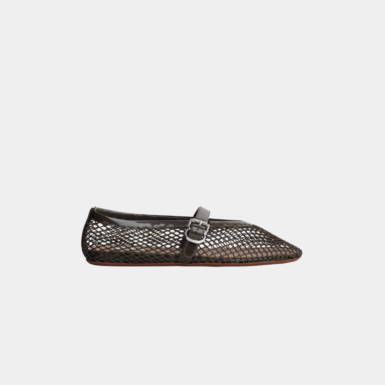 Ballet Flats In Classic Fishnet