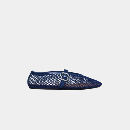 Ballet Flats In Classic Fishnet