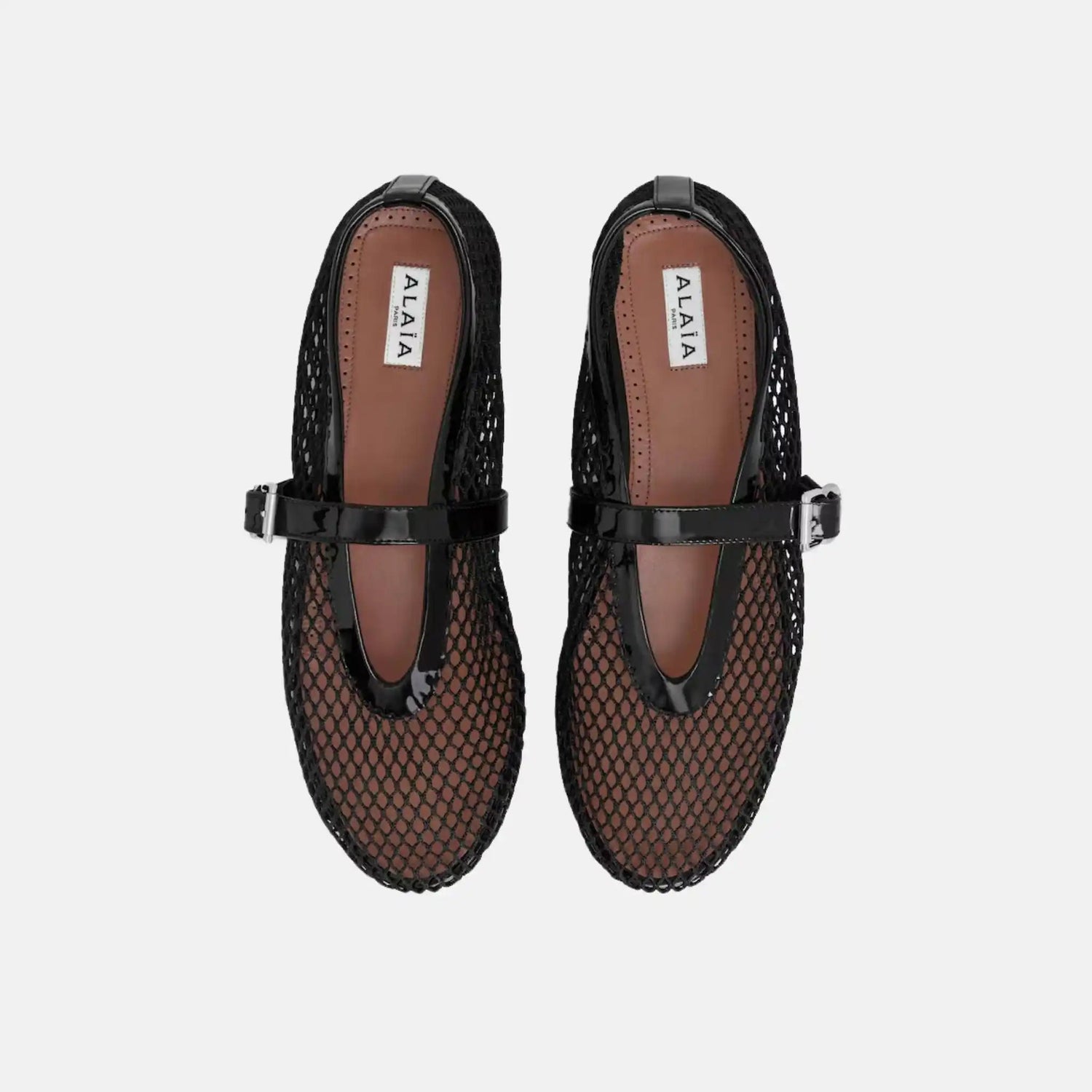 Ballet Flats In Fishnet