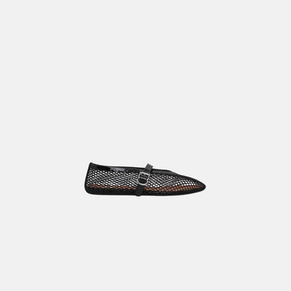 Ballet Flats In Fishnet