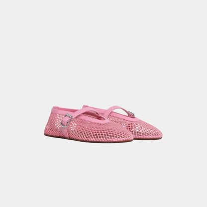 Ballet Flats In Fishnet